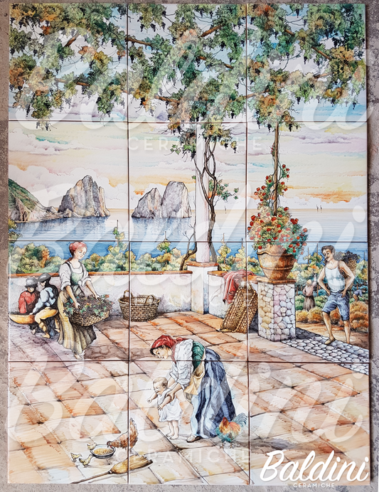 Pannello 80 x 60 - Capri in Vendemmia