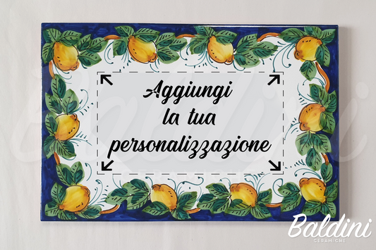 Mattonella rettangolare Fuori porta - Limoni Intorno