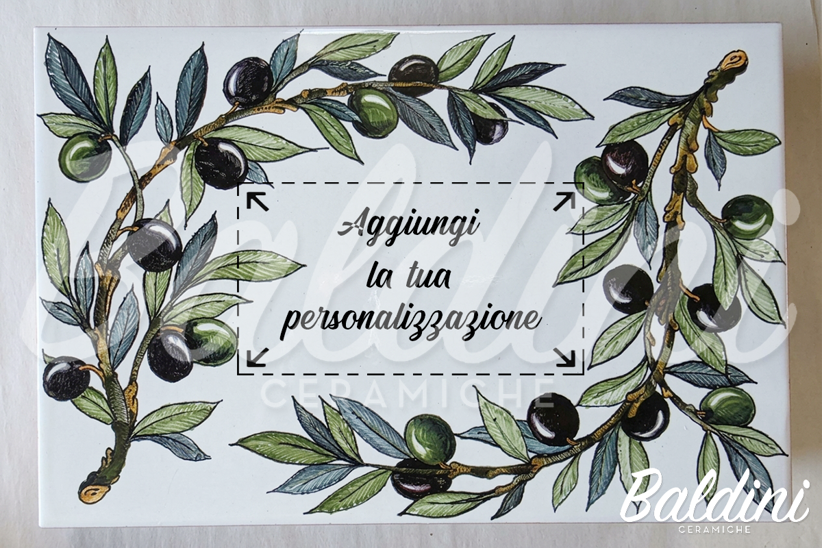 Mattonella rettangolare Fuori porta - Olive