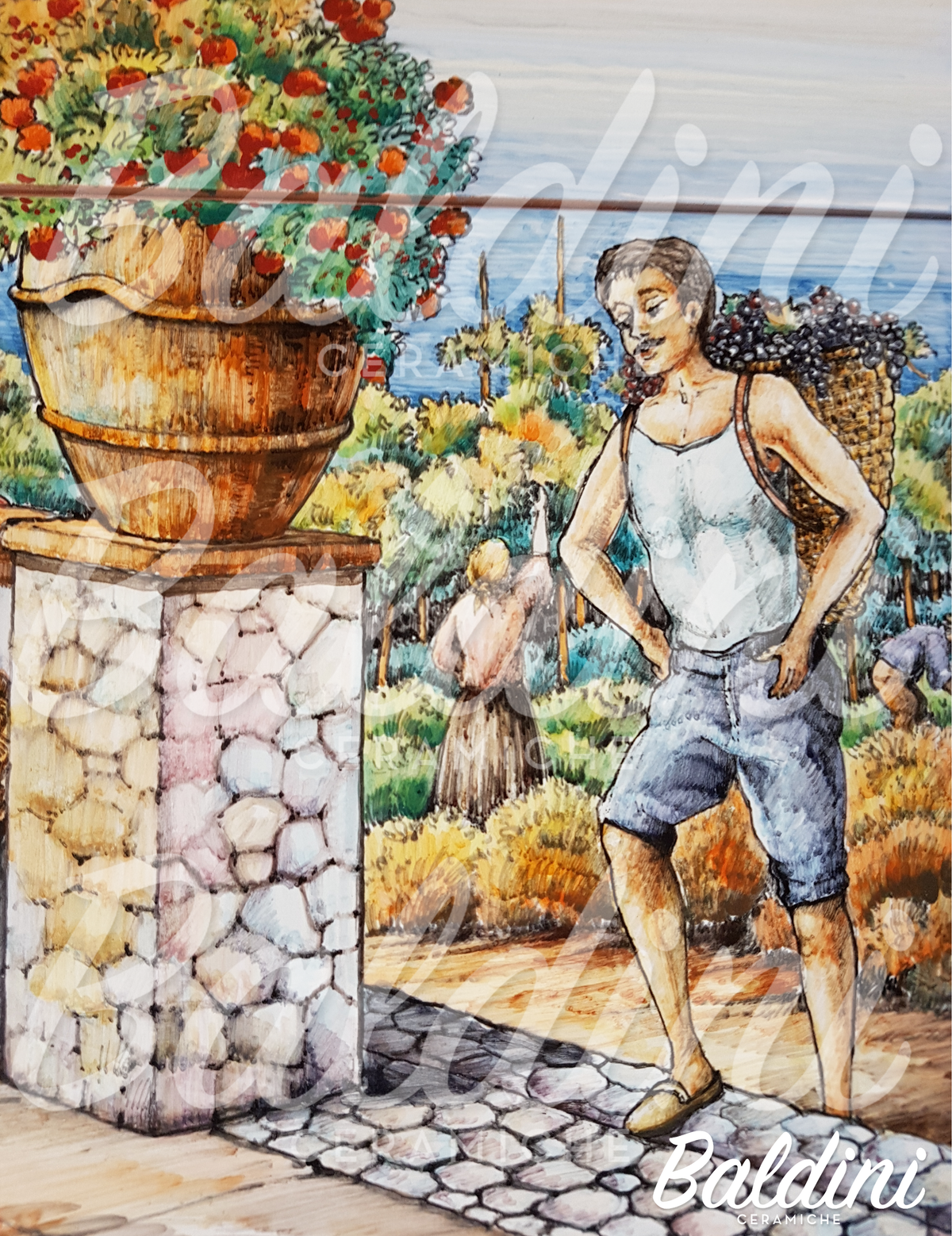 Pannello 80 x 60 - Capri in Vendemmia