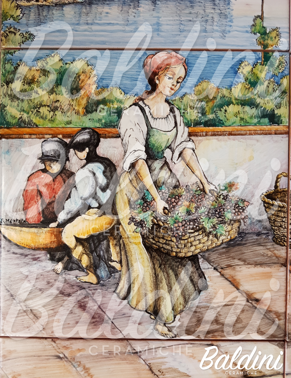 Pannello 80 x 60 - Capri in Vendemmia
