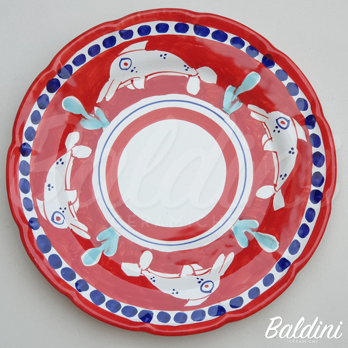 Tris Piatti tipo Vietri Animaletti Vietri