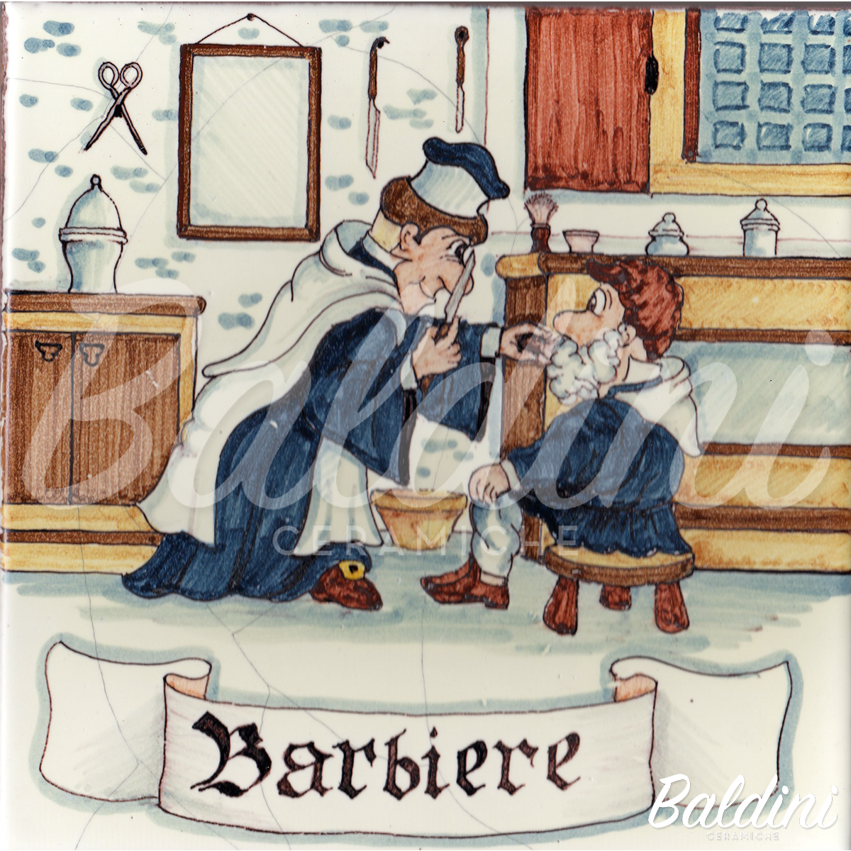 Mattonelle mestieri Barbiere - 20 x 20
