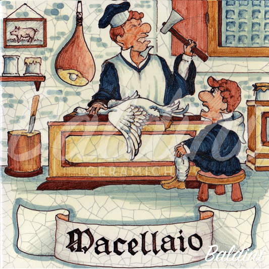 Mattonelle mestieri Macellaio - 20 x 20