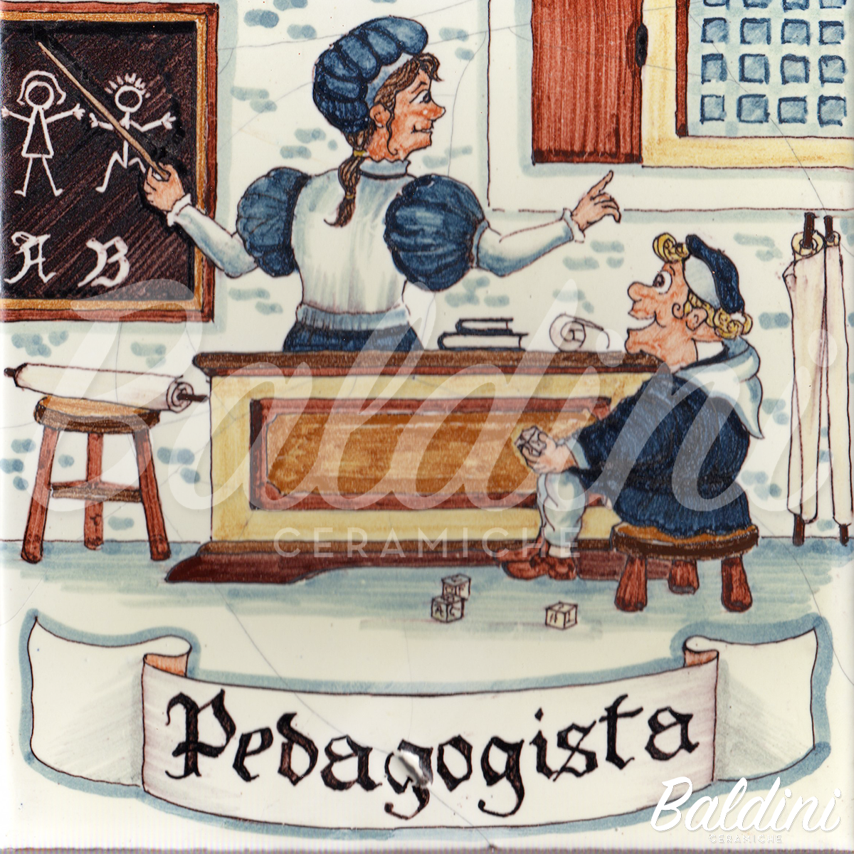 Mattonelle mestieri Pedagogista - 20 x 20