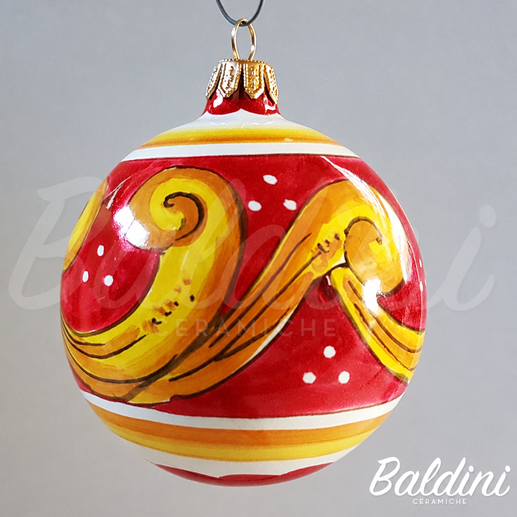 Prova della pallina Barocco (2) in rosso