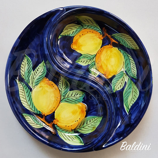 Antipastiera YIN E YANG - Decoro Limoni